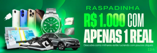 Ganhe prêmios incríveis na 11kk